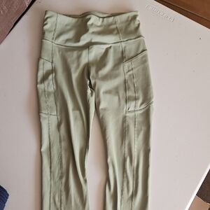 Athleta Ultimate Stash II 7/8 Tight in Tan